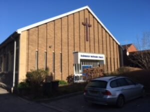 The front of Bedminster Methodist Church, BS3 3BW, where Rhymetime takes place.